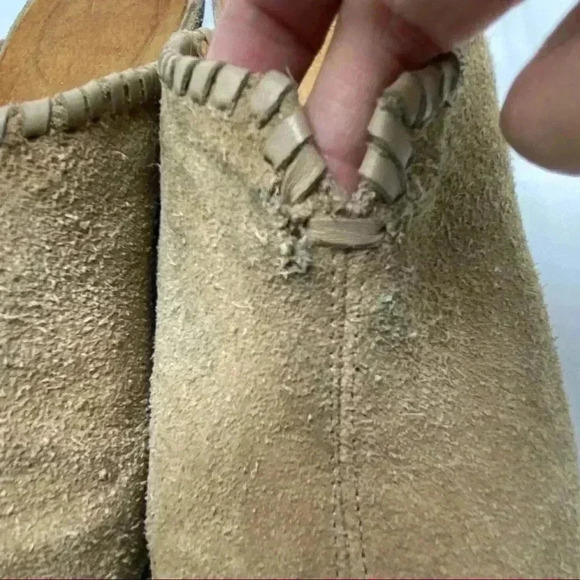 Platform clog wedges Jack Rogers suede clogs/mule wedge shoes size 8 - Picture 4 of 8